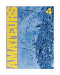 Magazine cover with 'Amateurs' text and blue photo of people climbing rocks